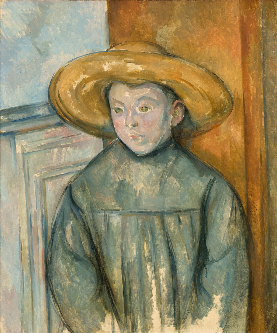 Chlapec se slaměným kloboukem, 1896 od Paul Cézanne