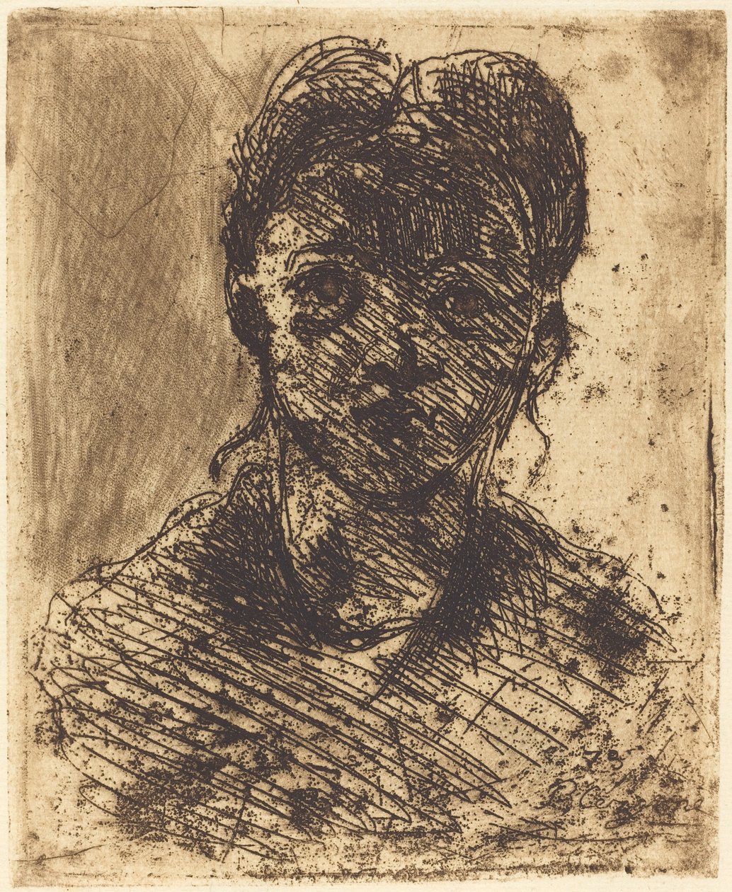 Busta dívky, 1873. od Paul Cézanne