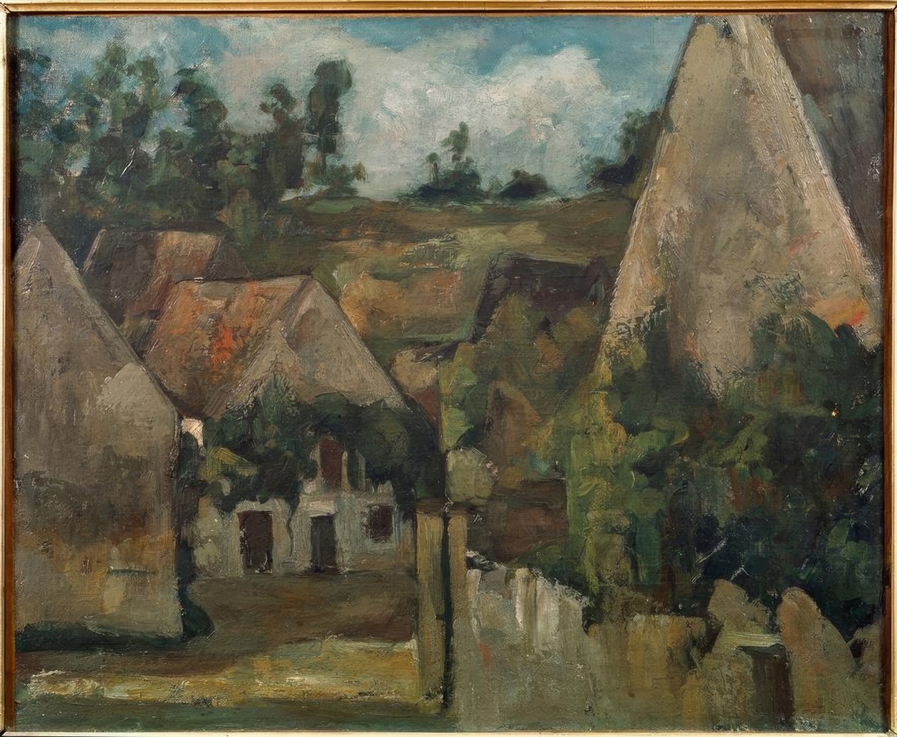 Křižovatka rue Rémy v Auvers od Paul Cézanne