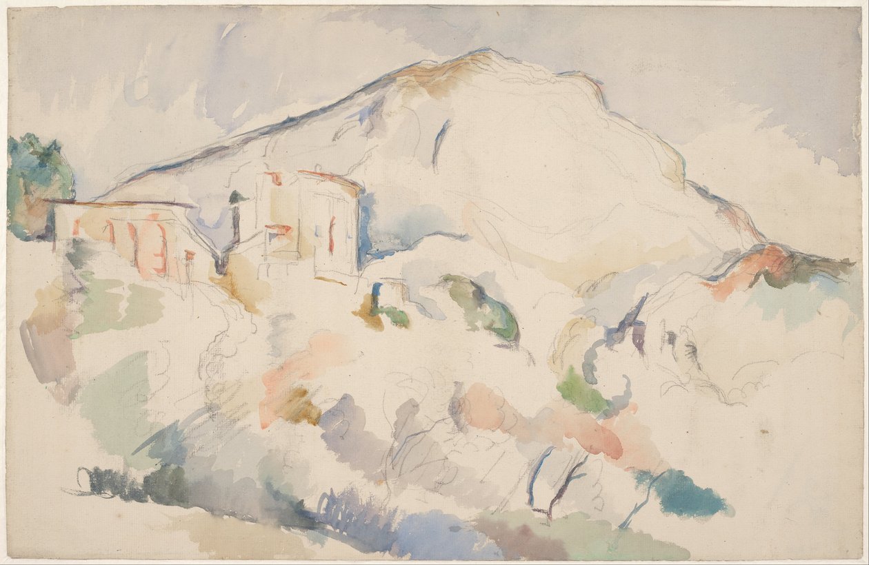 Château Noir a Mont Sainte-Victoire, c. 1890-1895 od Paul Cézanne