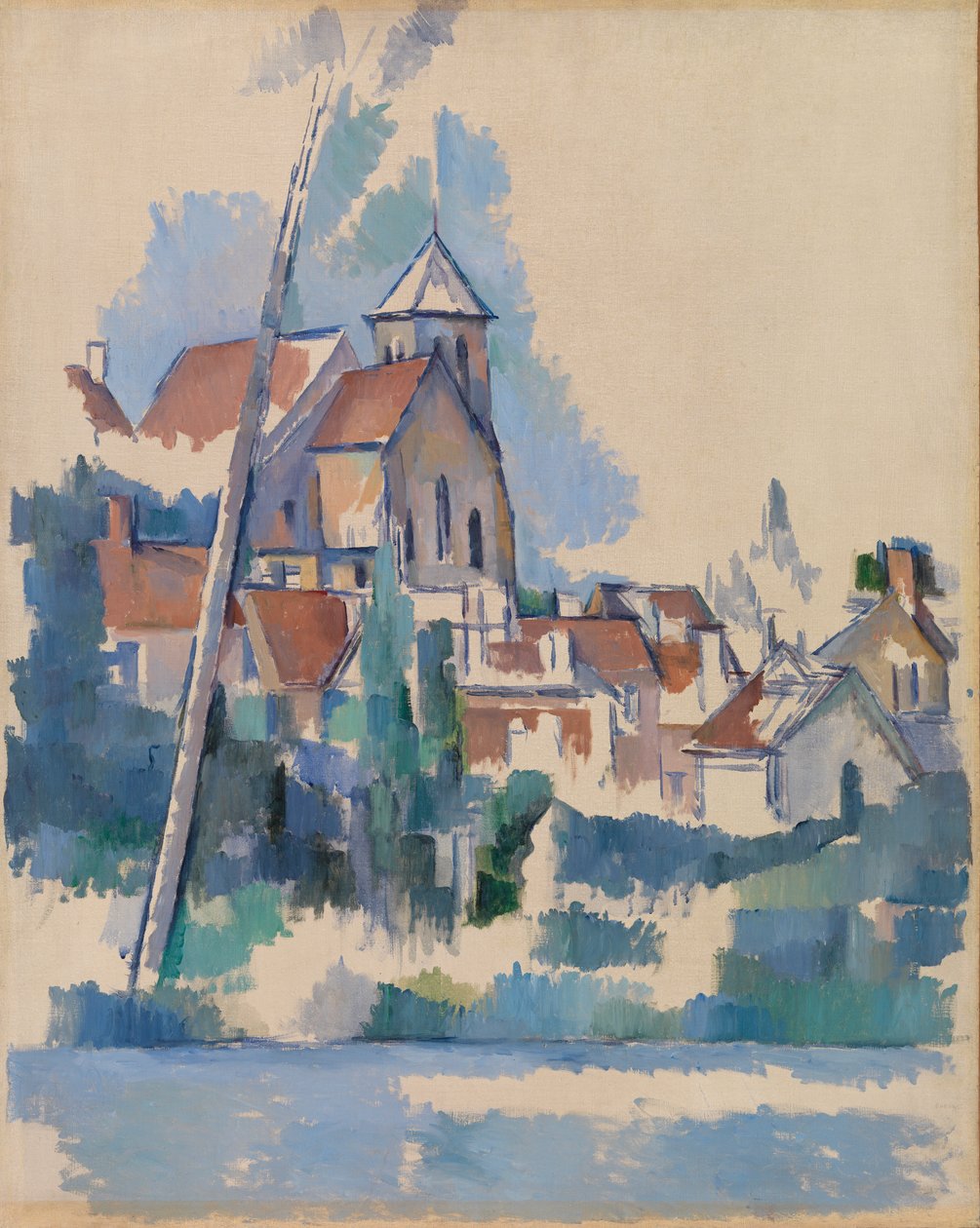 Kostel v Montigny-sur-Loing (kostel Montigny-sur-Loing) od Paul Cézanne