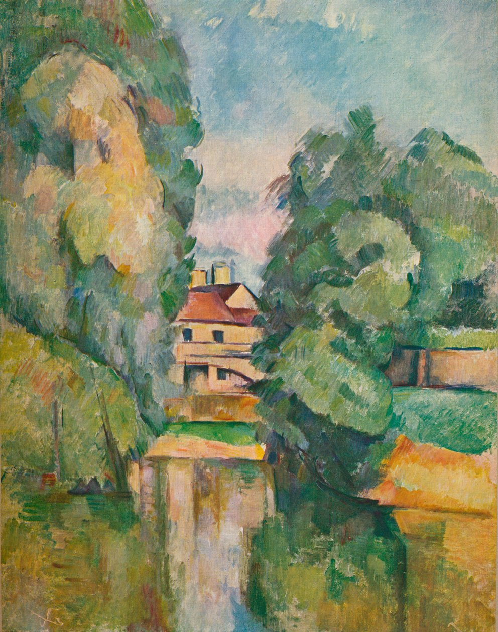 Venkovský dům u řeky, c1890 od Paul Cézanne