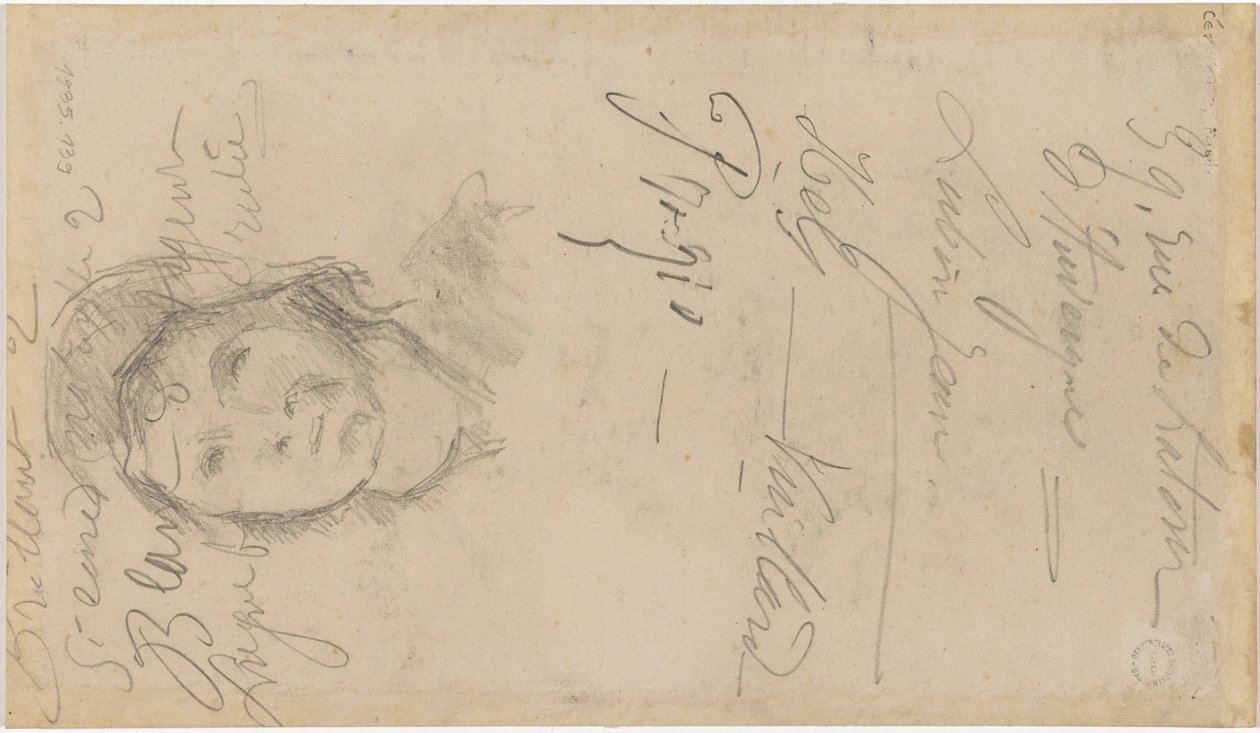 Cézanne - FWN 3005-52b, Podle Louise Le Naina, Žena s čepcem, 1884-87 od Paul Cézanne