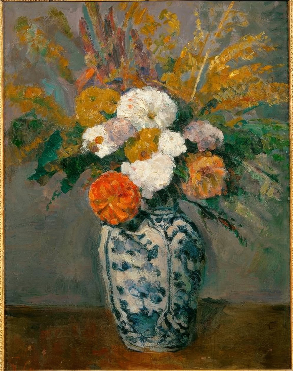 Jiřinky od Paul Cézanne