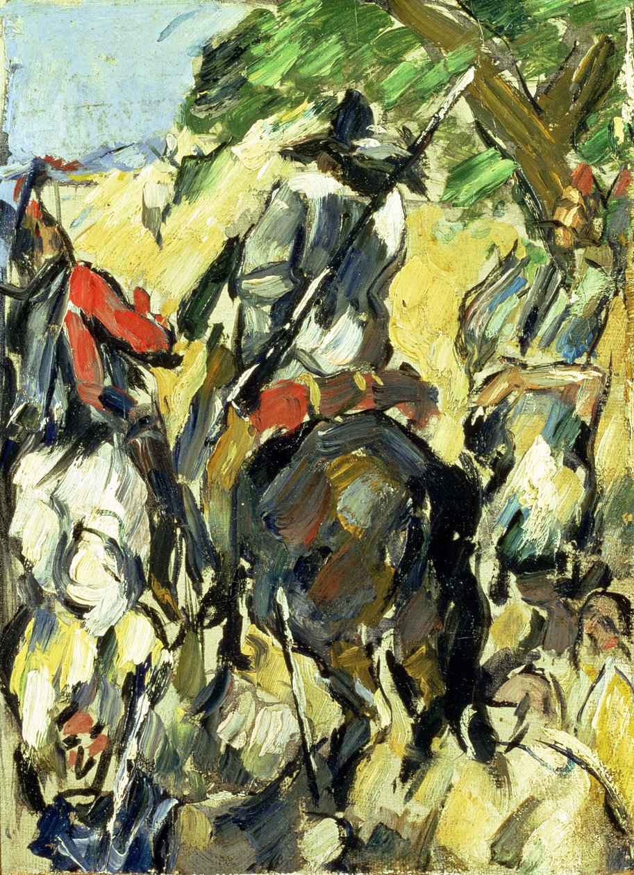 Don Quijote, Pohled zezadu, kolem roku 1875 od Paul Cézanne