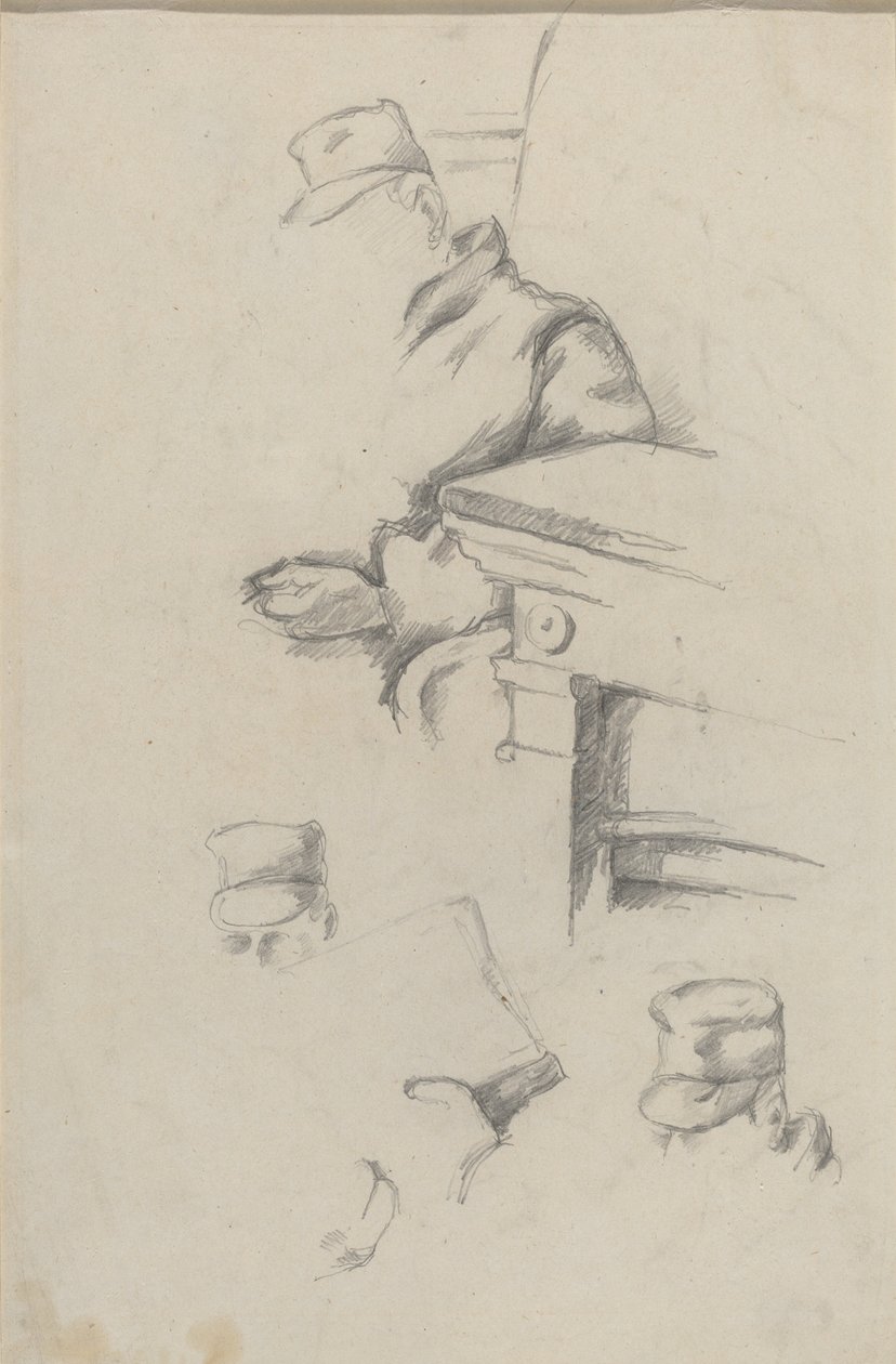 Otec umělce [verso] od Paul Cézanne