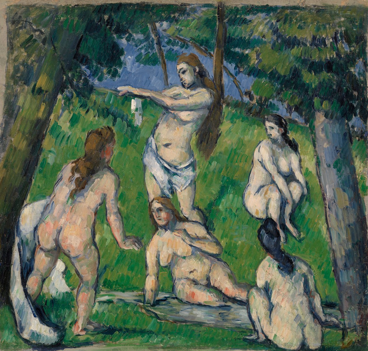 Pět koupajících od Paul Cézanne