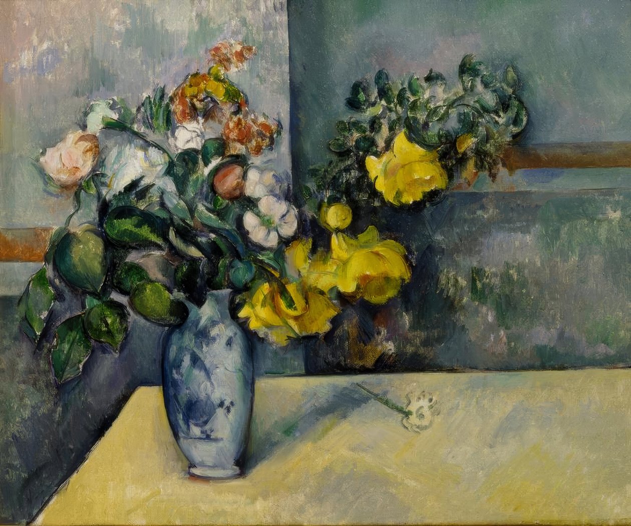 Květiny ve váze od Paul Cézanne