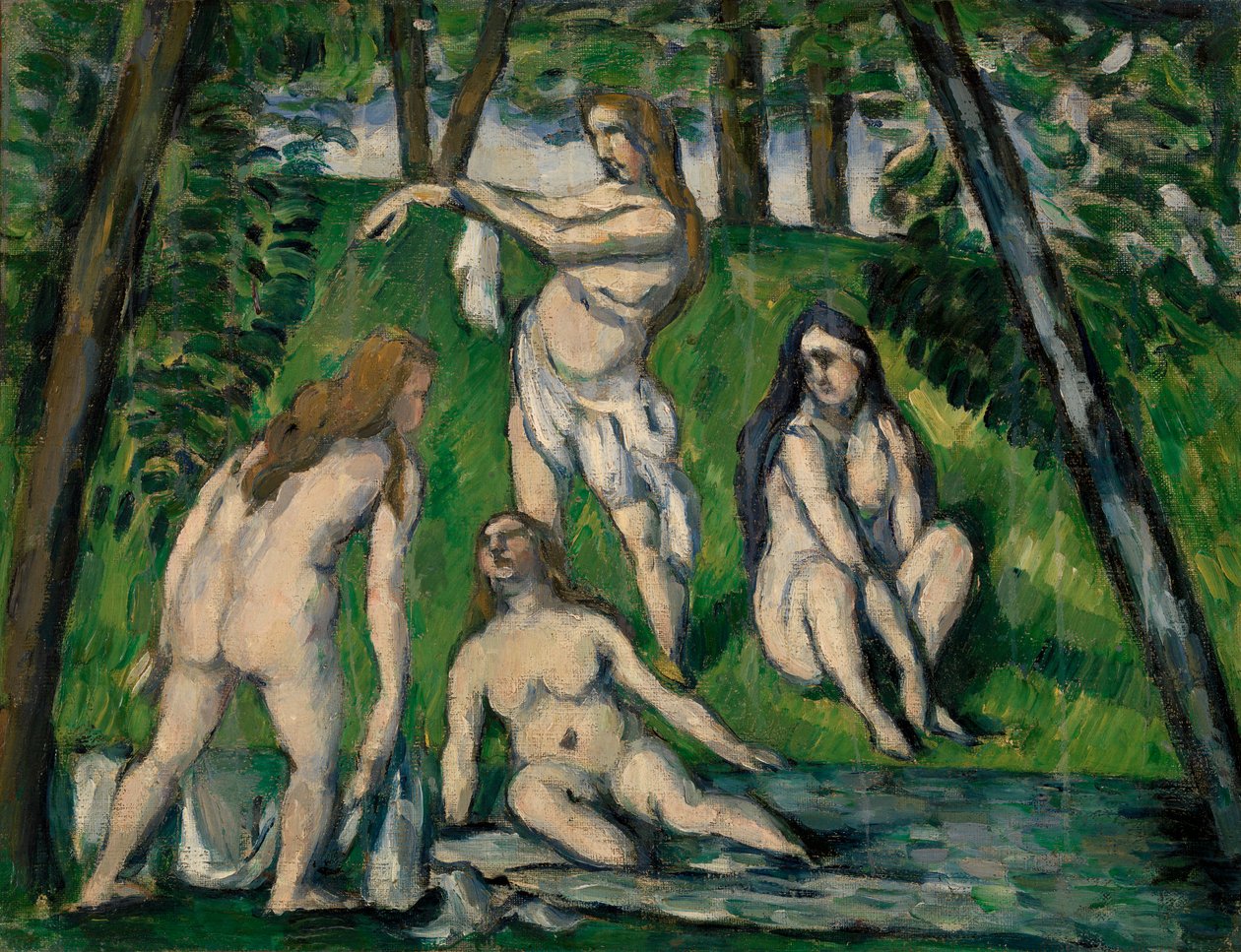 Čtyři koupající se od Paul Cézanne