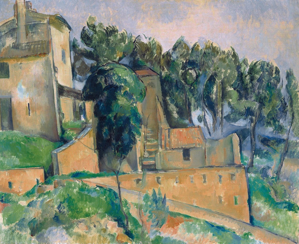 Francouzsky: La Maison de Bellevue Dům v Bellevue od Paul Cézanne