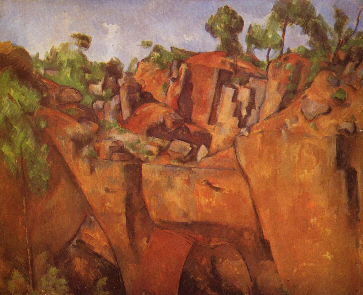 Německy: Der Steinbruch Bibémus Lom Bibémus od Paul Cézanne