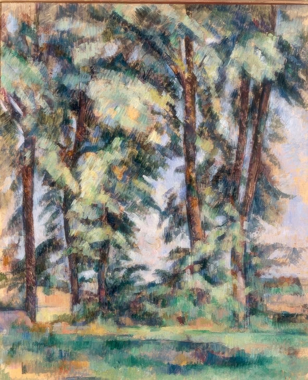 Velké stromy v Jas de Bouffan od Paul Cézanne