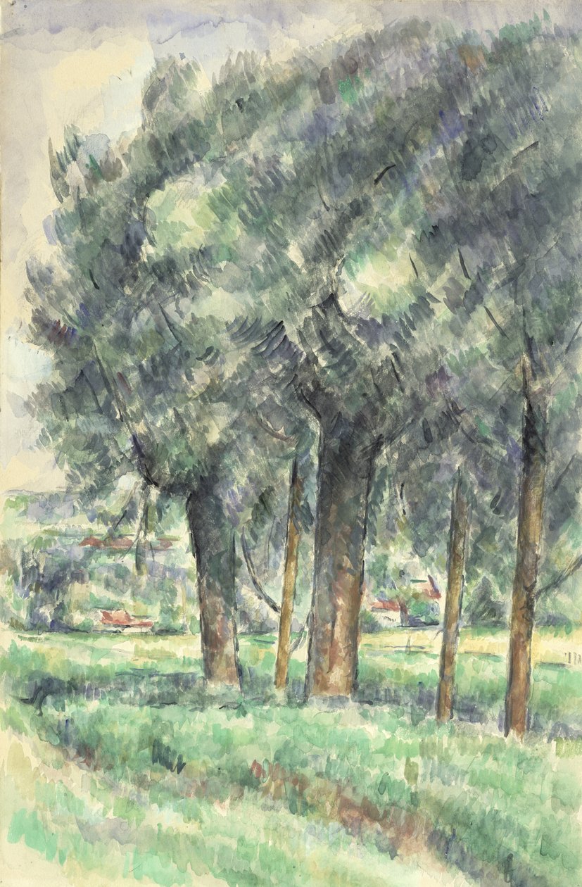 Skupina stromů, 1877-80 od Paul Cézanne
