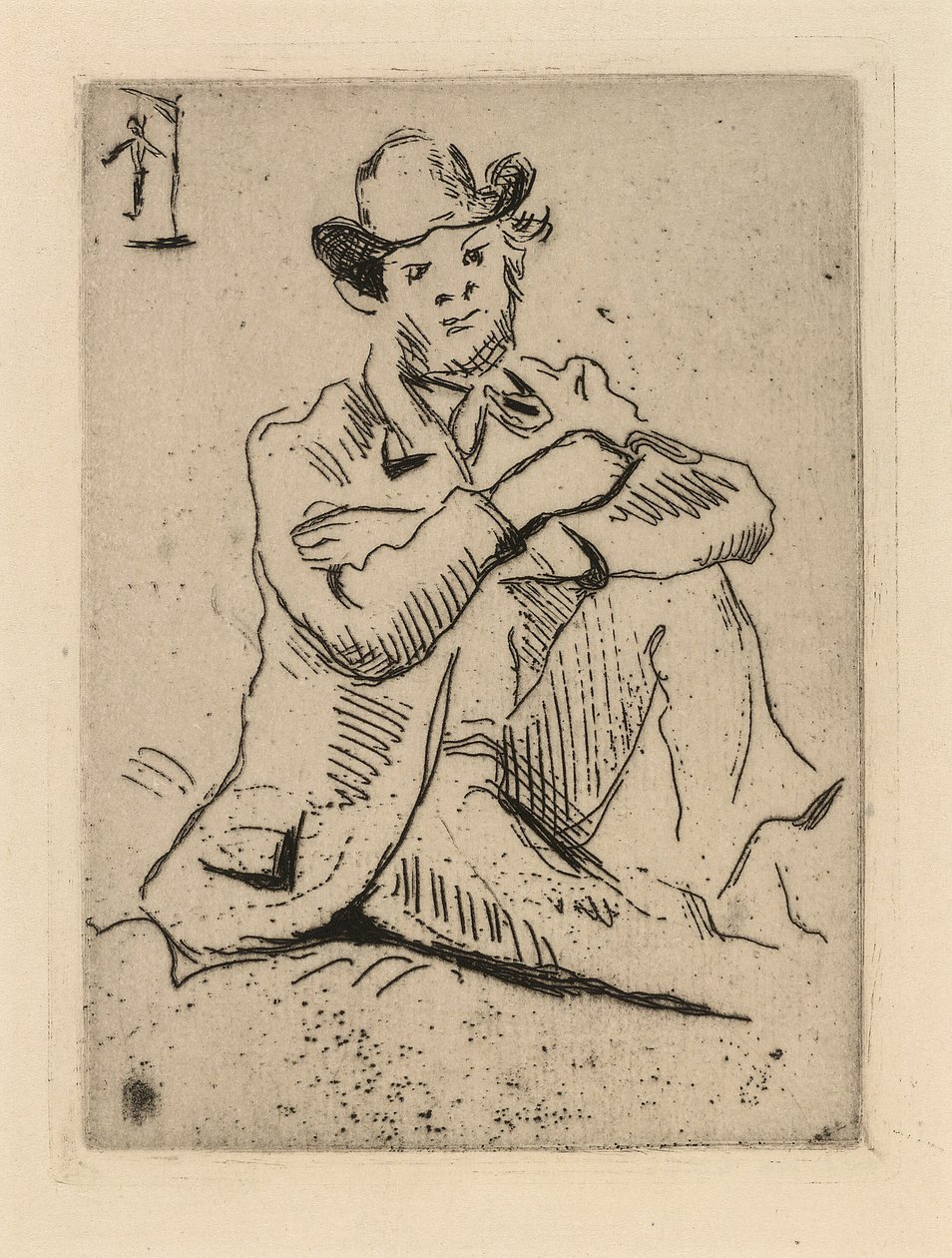Guillaumin s oběšeným mužem od Paul Cézanne
