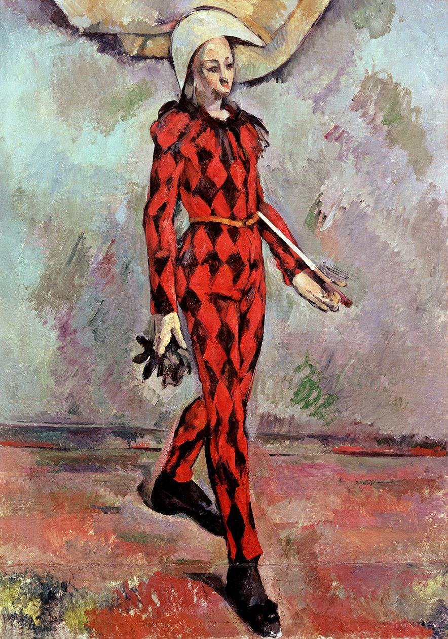 Harlekýn, 1890 od Paul Cézanne