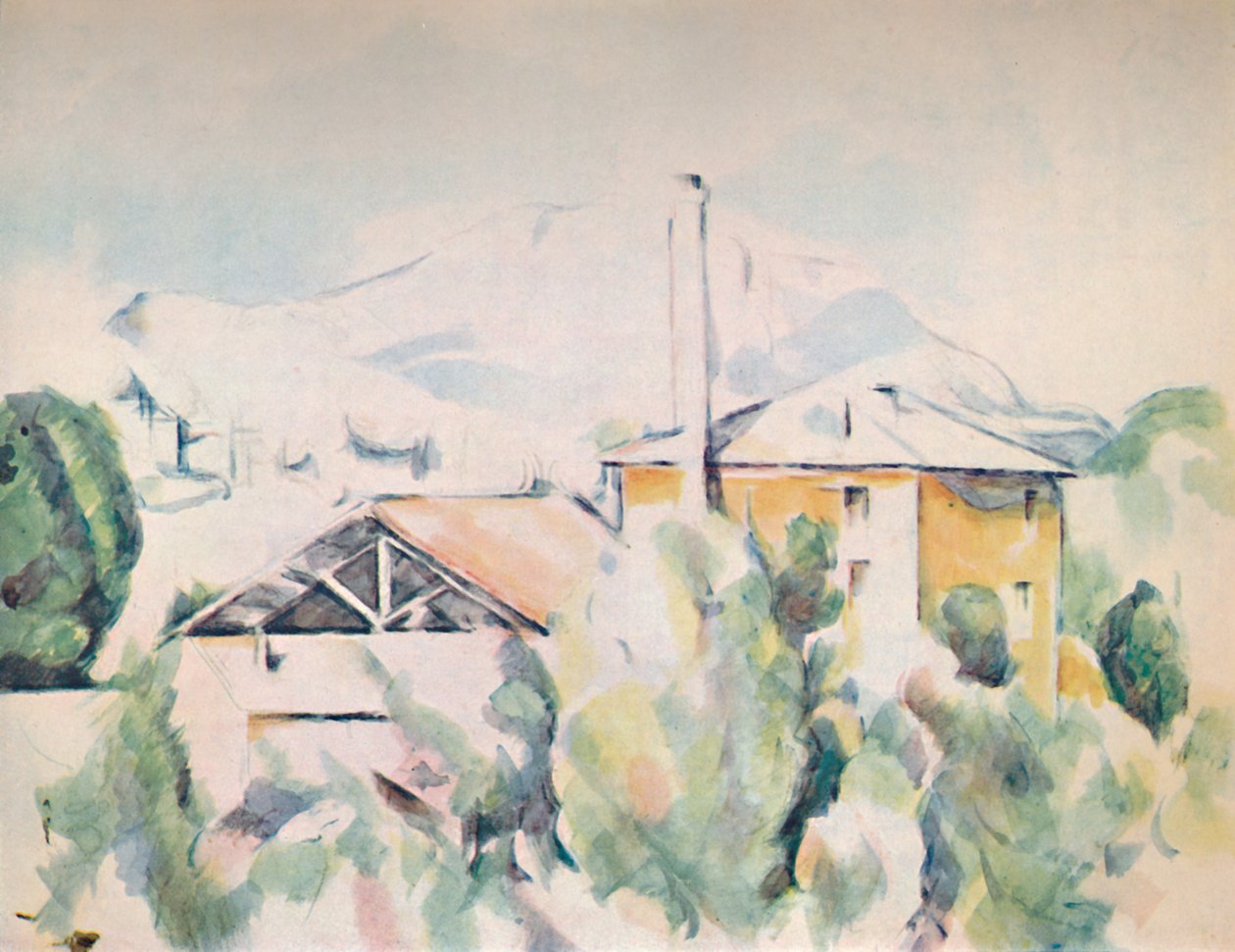 Domy v krajině, 1923 od Paul Cézanne