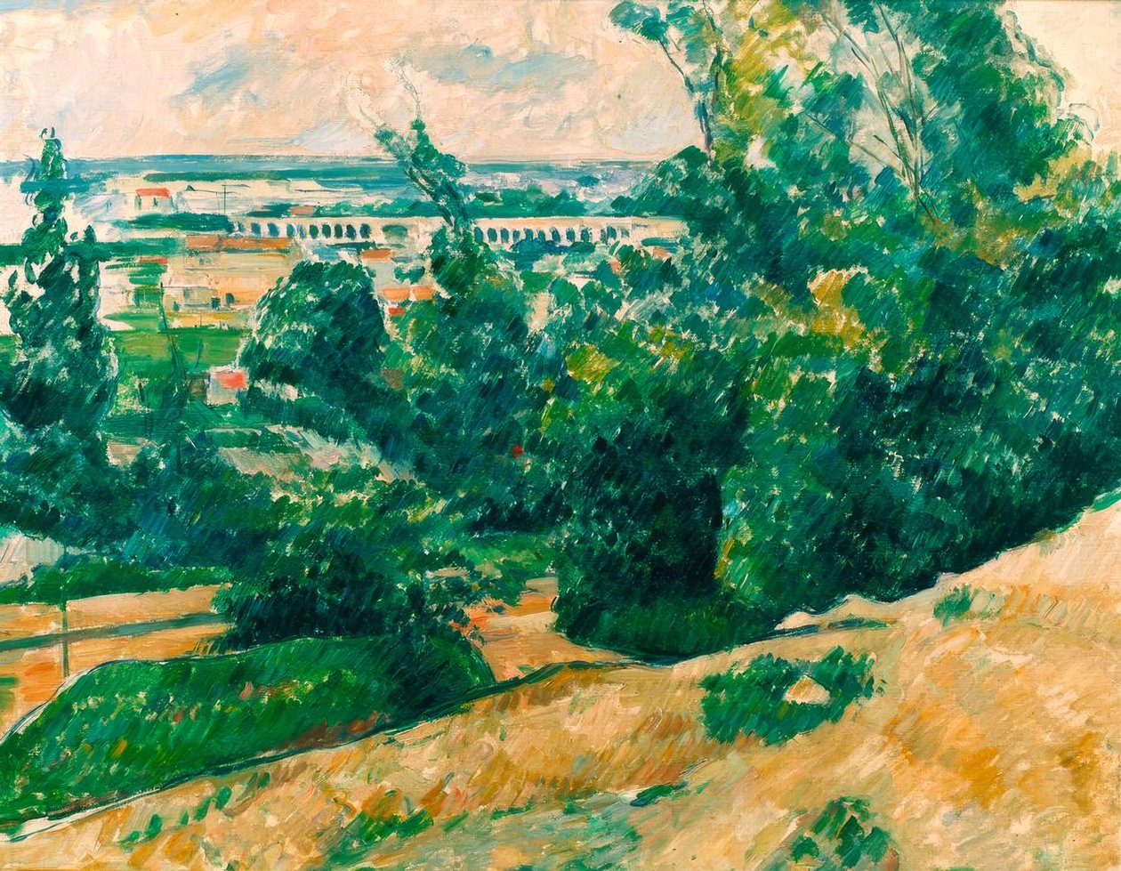 Akvadukt kanálu Verdon severně od Aixen-Provence od Paul Cézanne