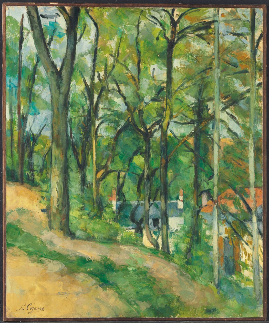 La Côte Saint-Denis v Pontoise od Paul Cézanne