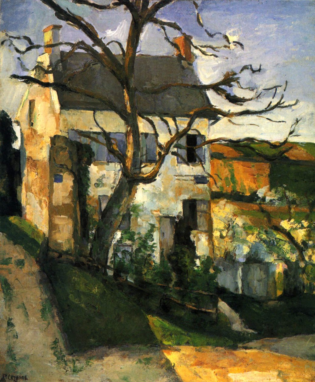 La Maison Rondest, okres Hermitage, Pontoise od Paul Cézanne