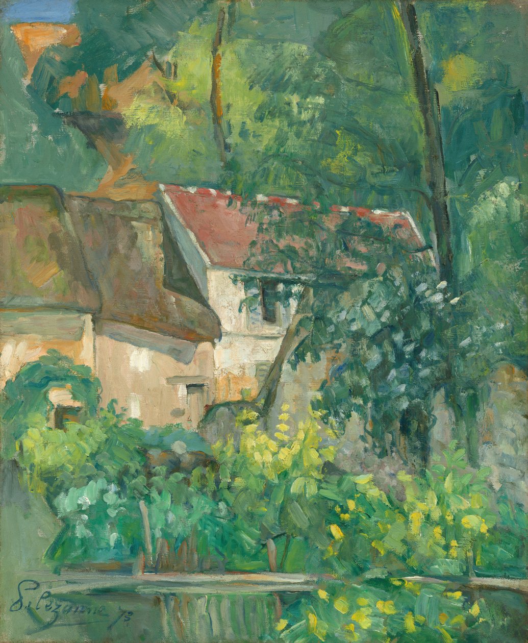 Dům otce Lacroix, Auvers-sur-Oise od Paul Cézanne