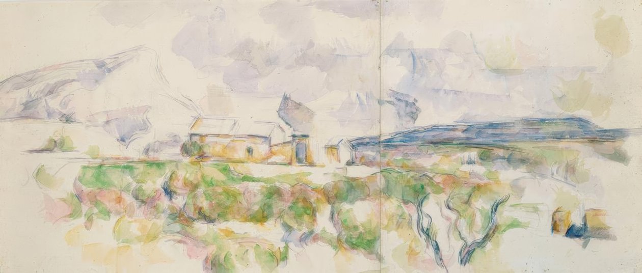 Hora Sainte-Victoire při pohledu z Lauves od Paul Cézanne