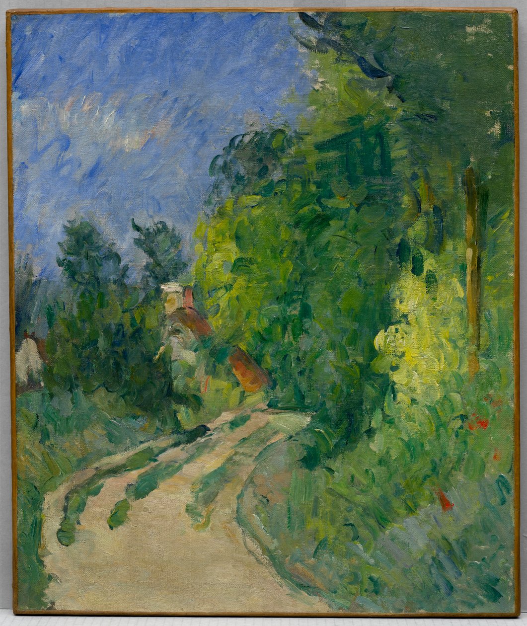 La Route tournante v podrostu od Paul Cézanne