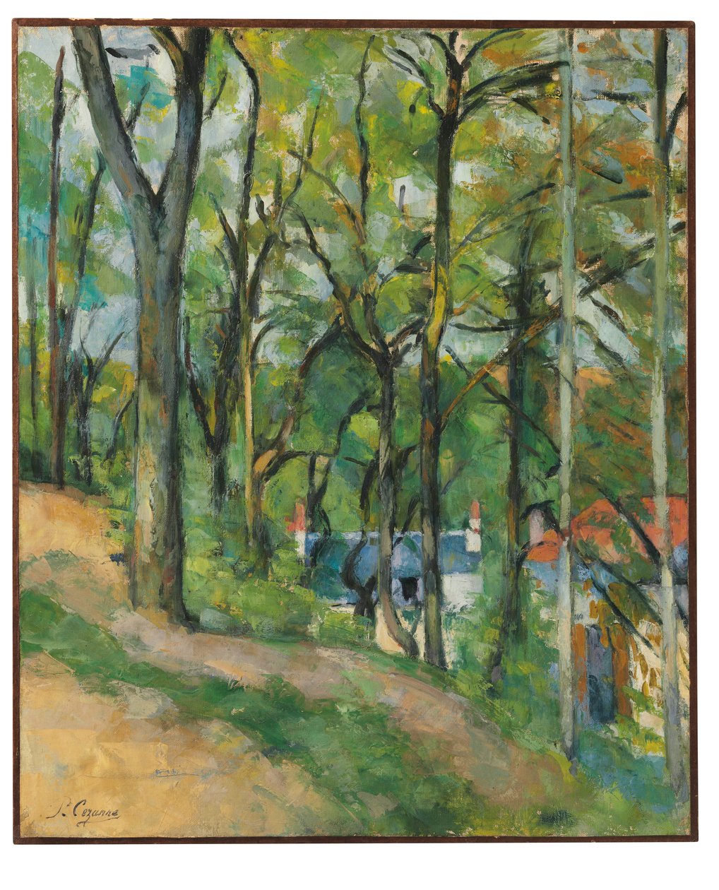 Pobřeží Saint-Denis v Pontoise, kolem roku 1877 od Paul Cézanne