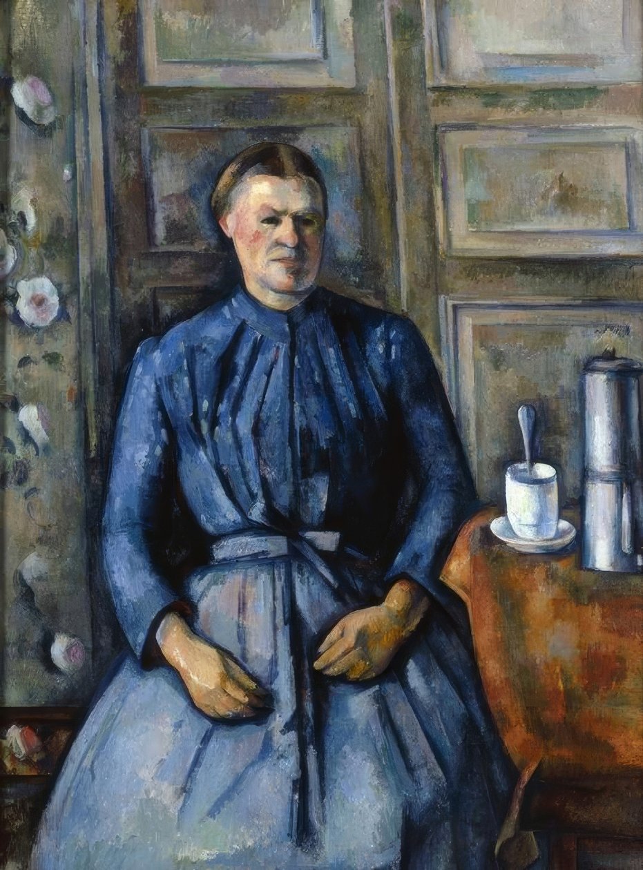Žena s kávovarem od Paul Cézanne