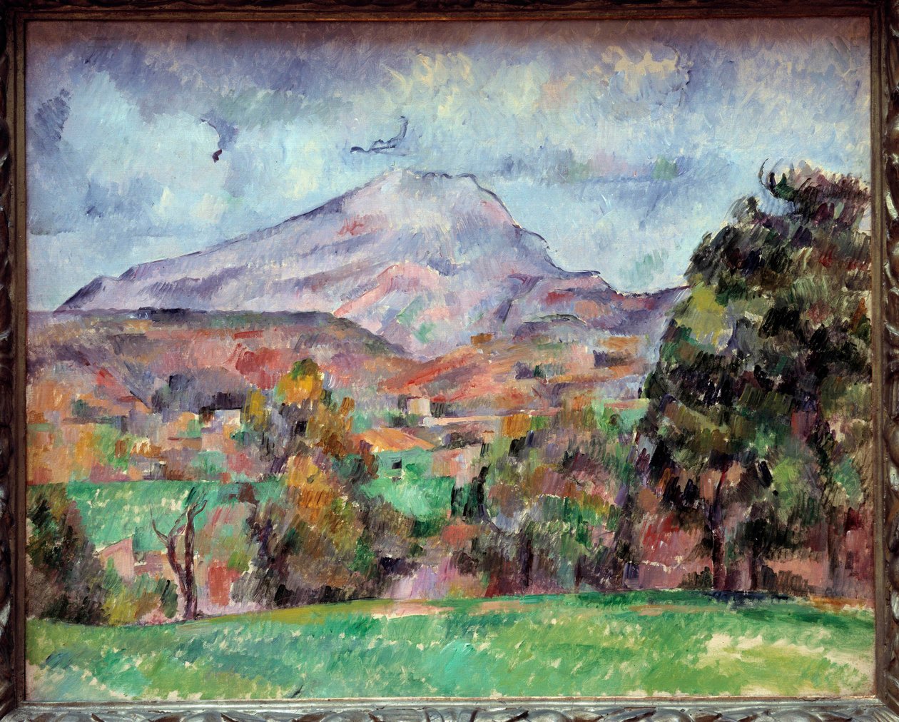 La montagne Sainte Victoire Malba Paula Cezanna (1839-1906) 19. století, Ženeva, muzeum umění a historie od Paul Cézanne