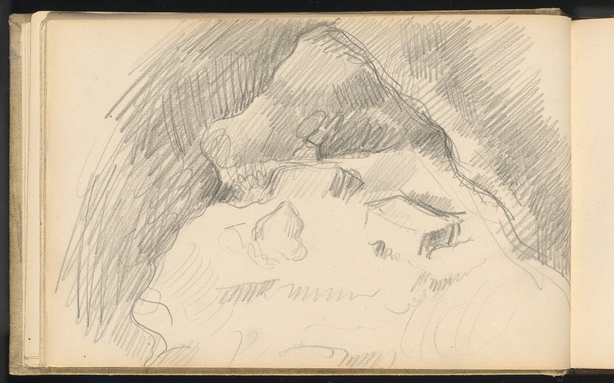 Krajina při pohledu zevnitř jeskyně od Paul Cézanne
