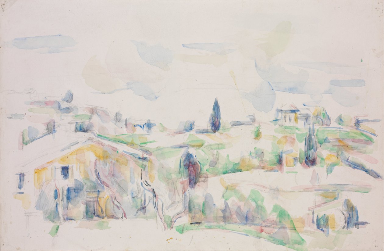 Krajina v Provence od Paul Cézanne