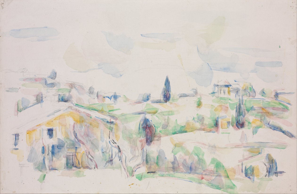 Krajina v Provence od Paul Cézanne