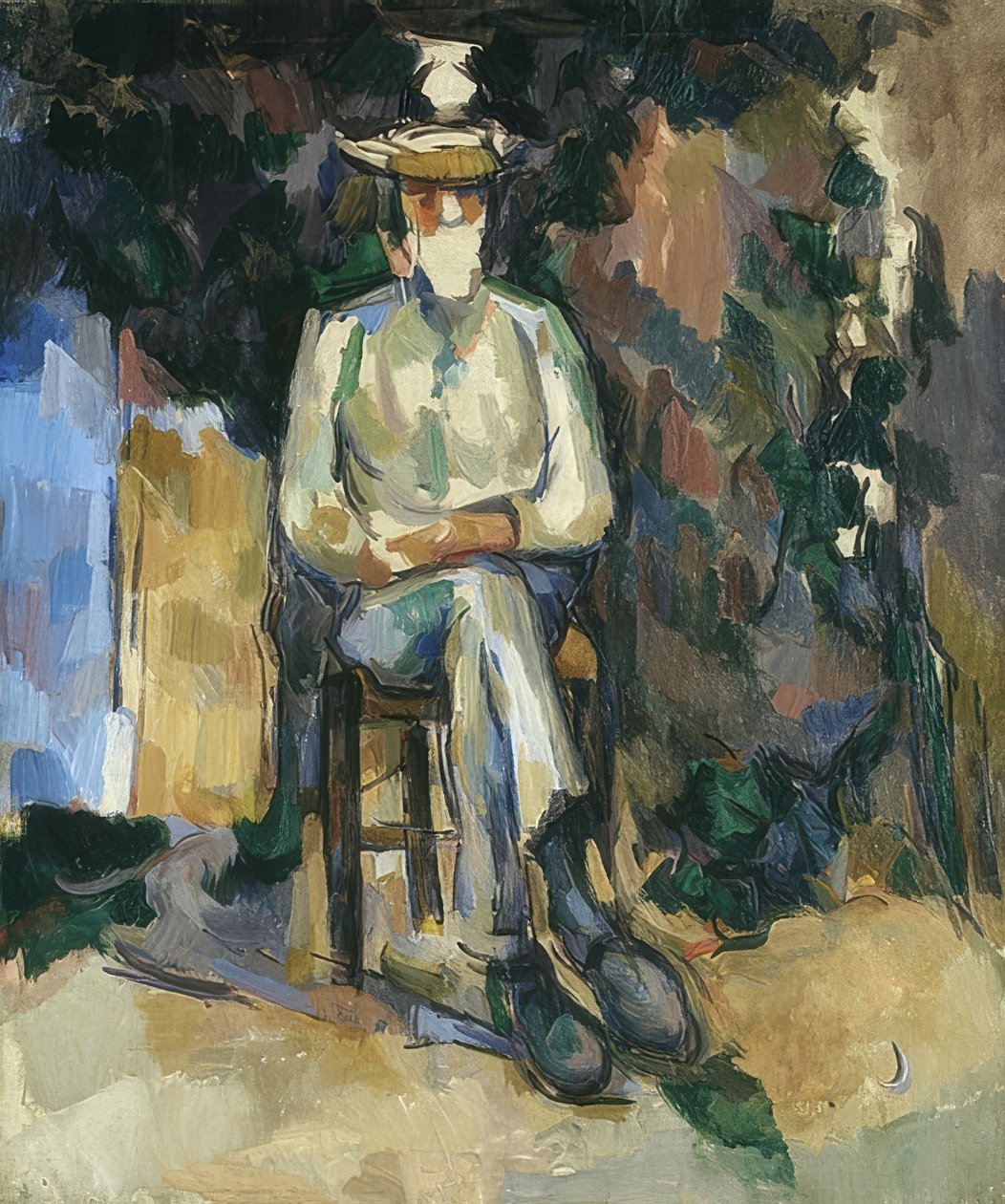 Zahradník Vallier (Der Gärtner Vallier). 1906 od Paul Cézanne
