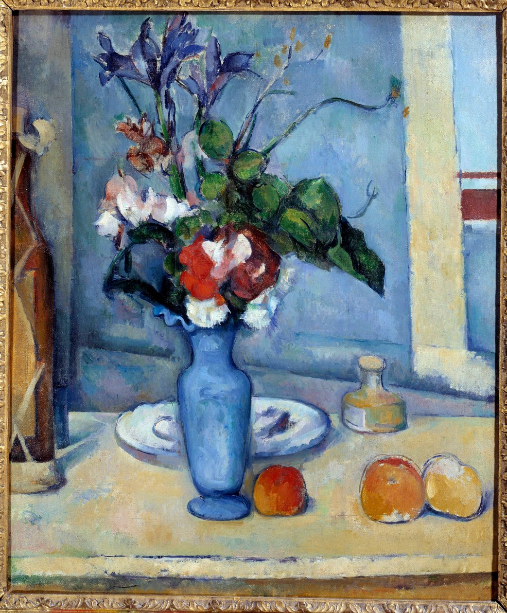 Le vase bleu Obraz Paula Cezanna (1839-1906) 1885 Rozm. 0,61x0,5 m Paříž, musee d