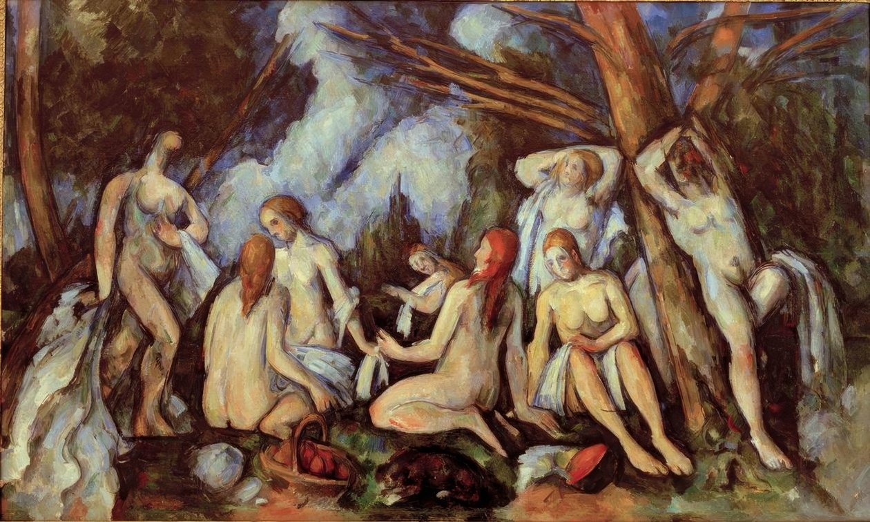 Velcí koupající se od Paul Cézanne