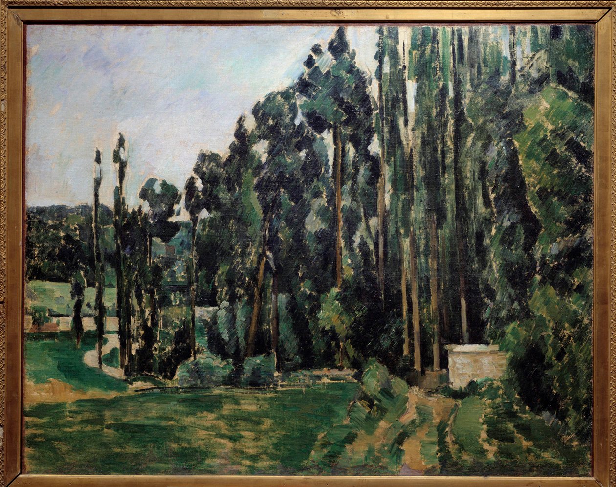 Les topols Malba Paula Cezanna (1839-1906) 1879 Sun. 0,65x0,81 m Paříž, musee d