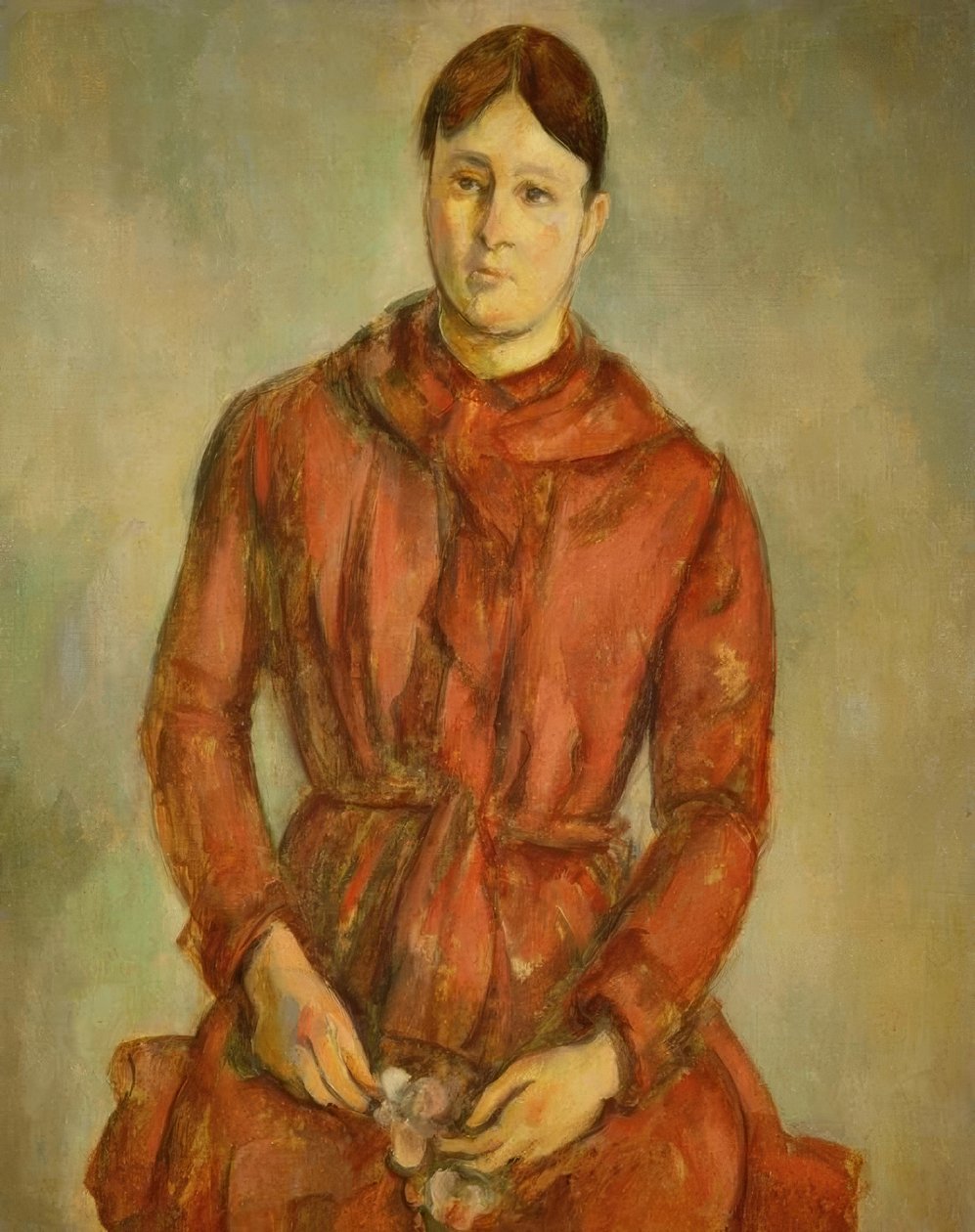 Madame Cézanne v červeném od Paul Cézanne