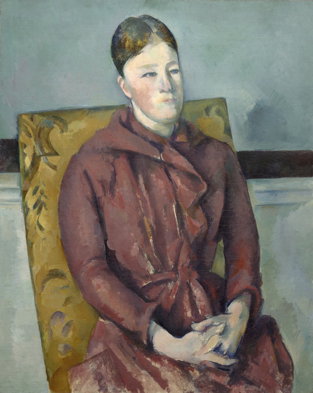 Madame Cézanne ve žlutém křesle, 1888-90 od Paul Cézanne