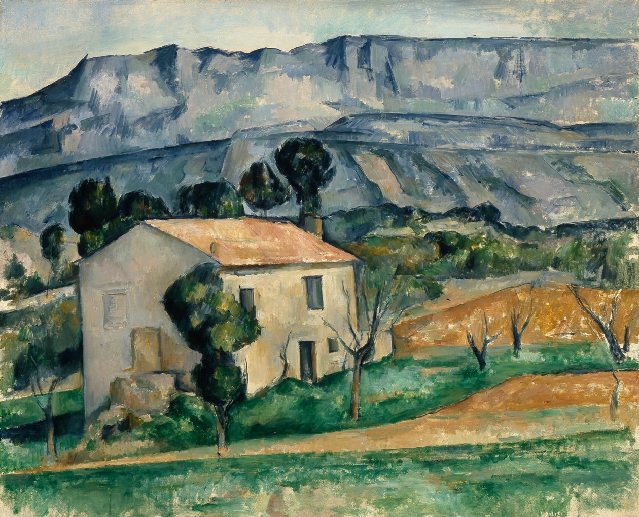 Dům před Sainte-Victoire u Gardanne od Paul Cézanne