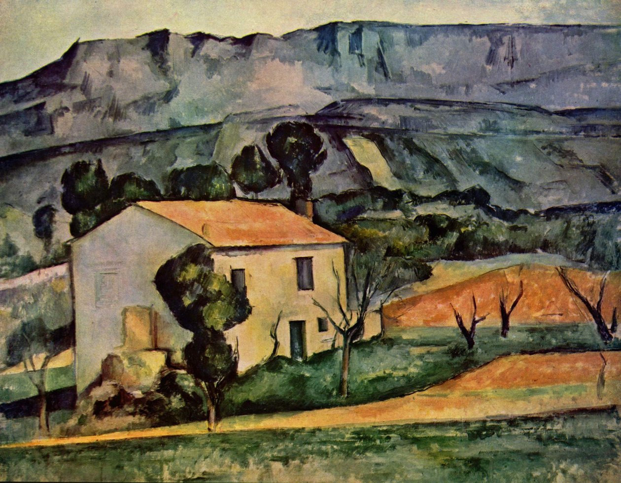Dům před Sainte-Victoire u Gardanne od Paul Cézanne