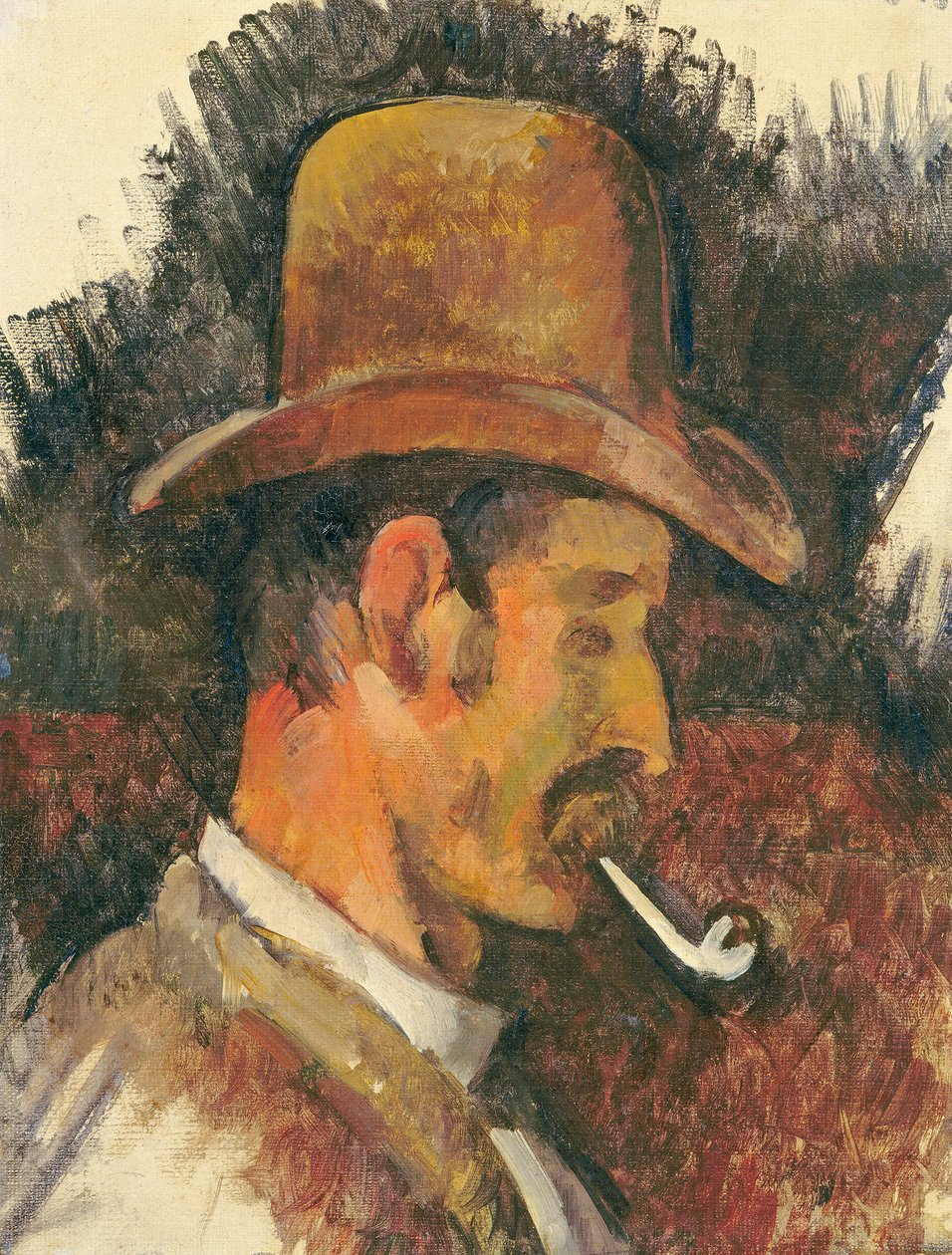 Muž s dýmkou, 1892-96 od Paul Cézanne