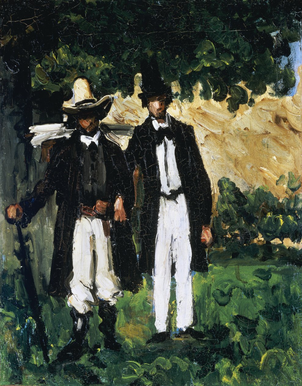 Marion a Valabregue pózují pro obraz, 1866 od Paul Cézanne