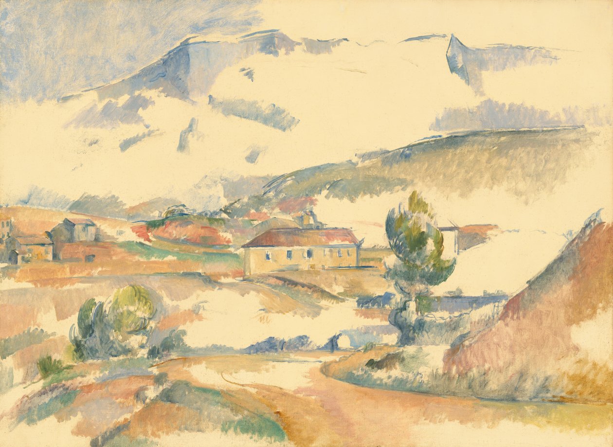 Montagne Sainte-Victoire, z blízkosti Gardanne, c. 1887. od Paul Cézanne