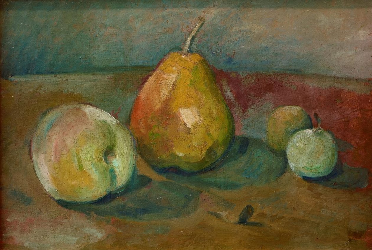P.Cézanne, Zátiší s hruškami a ... od Paul Cézanne