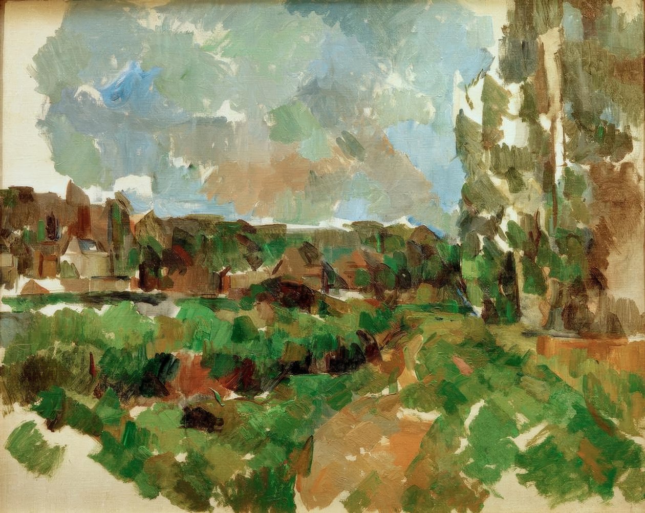 Krajina u řeky od Paul Cézanne