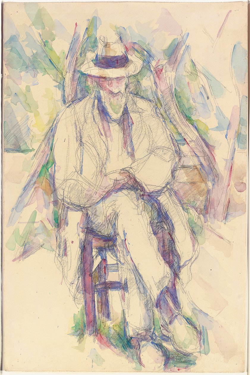 Portrét Vallier, 1904-06 od Paul Cézanne