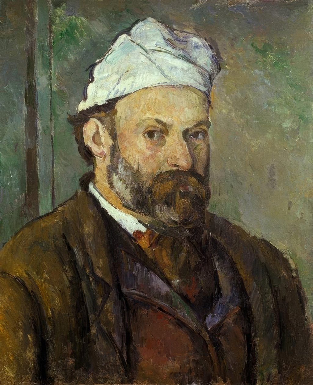 Portrét umělce v bílé čepici od Paul Cézanne