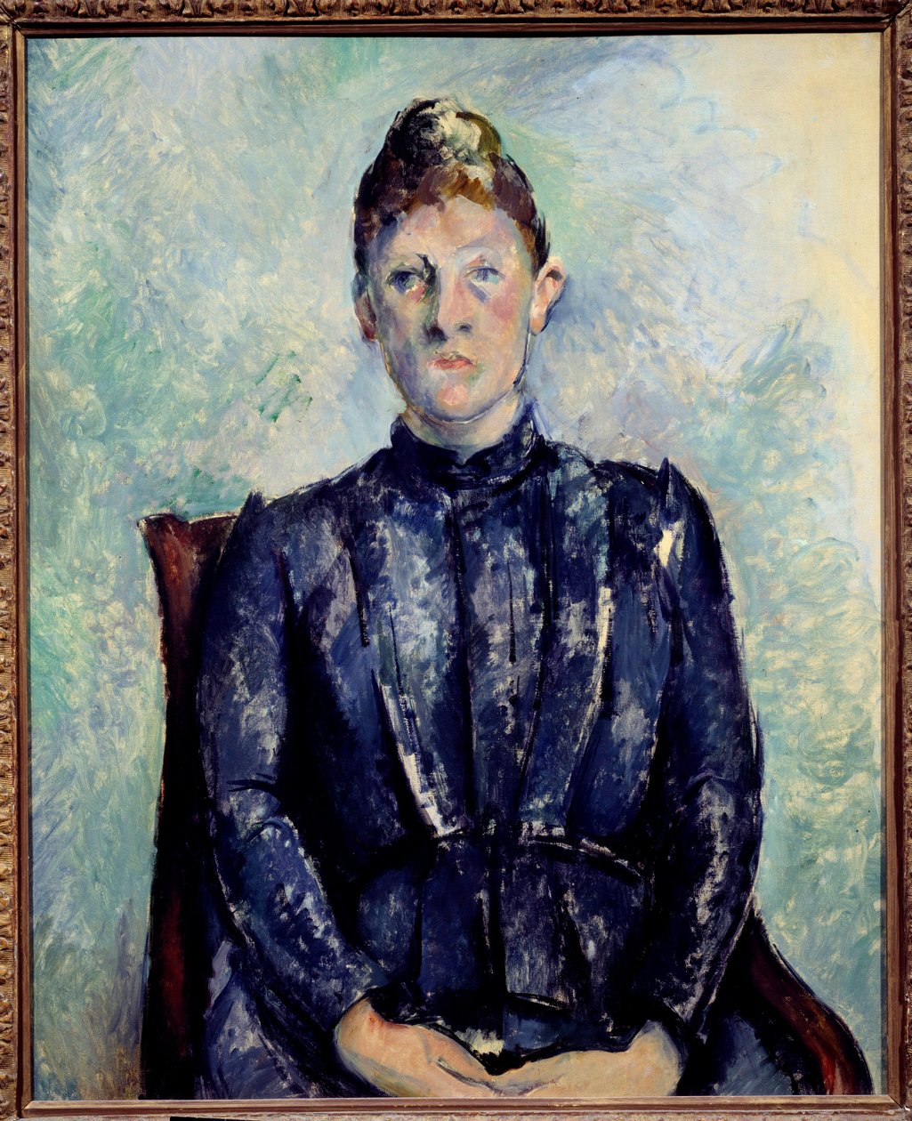 Portrét Madame Cezanne Malba Paula Cezanna (1839-1906) 19. století Sun. 0,65x0,81 m Paříž, Musee de l