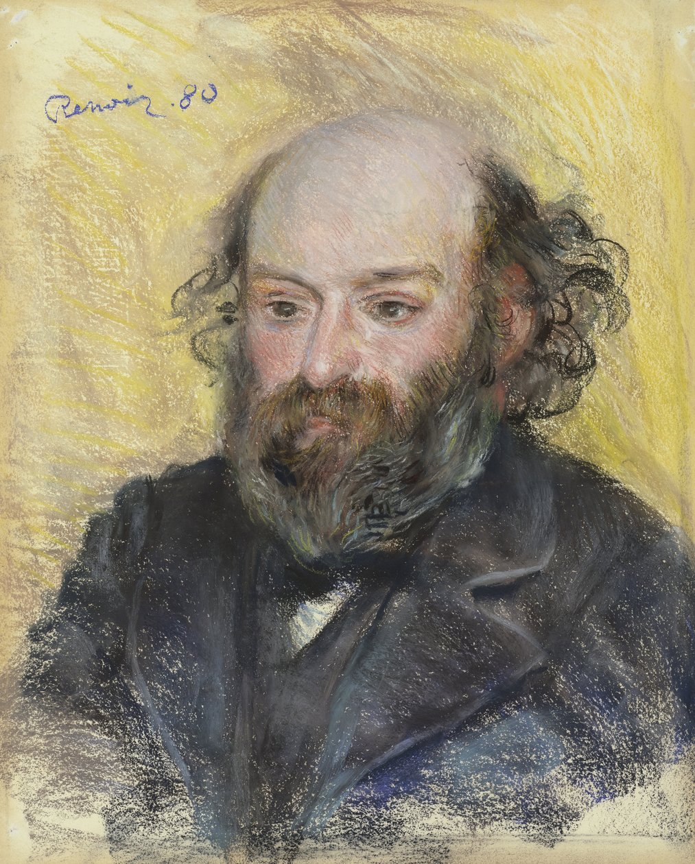 Portrét Paula Cezanna (1839-1906) od Pierre Auguste REnoir (1841-1919) od Paul Cézanne