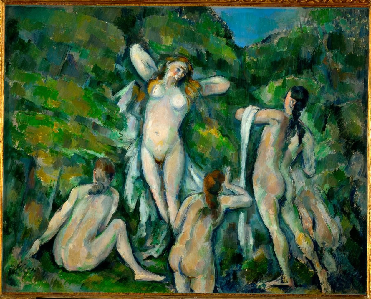 Čtyři koupající se od Paul Cézanne